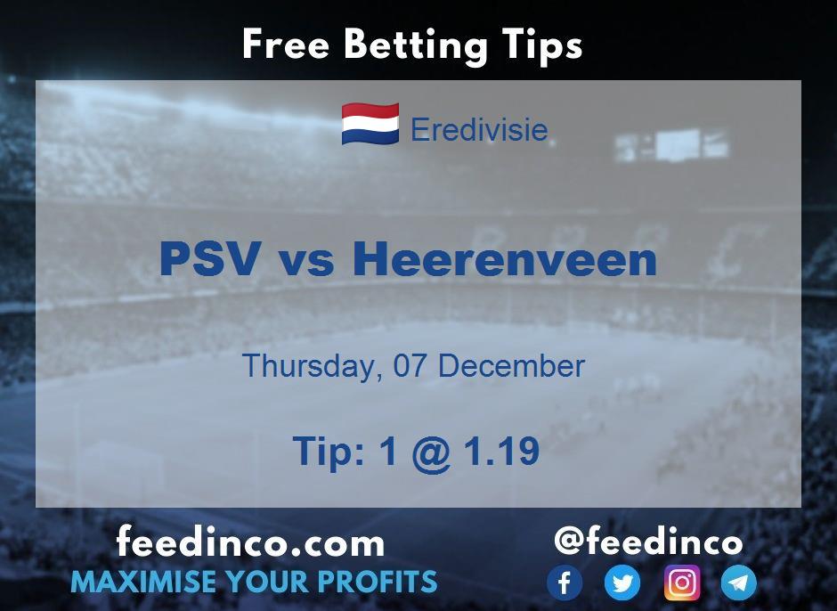 PSV vs Heerenveen Prediction