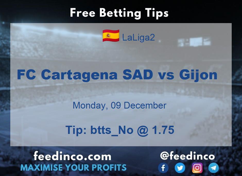 FC Cartagena SAD vs Gijon Prediction