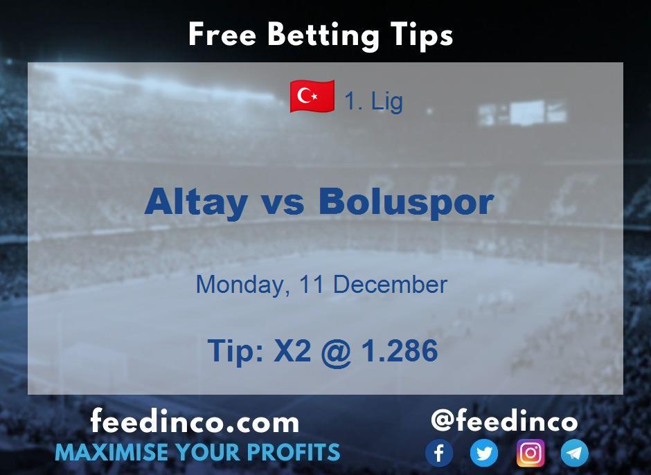 Altay vs Boluspor Prediction