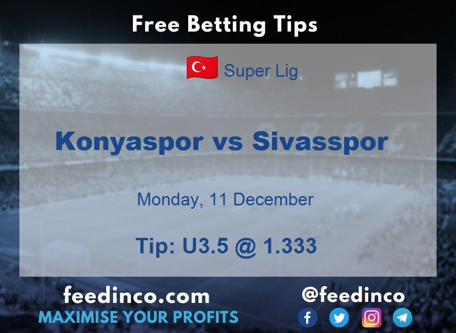 Konyaspor vs Sivasspor Prediction