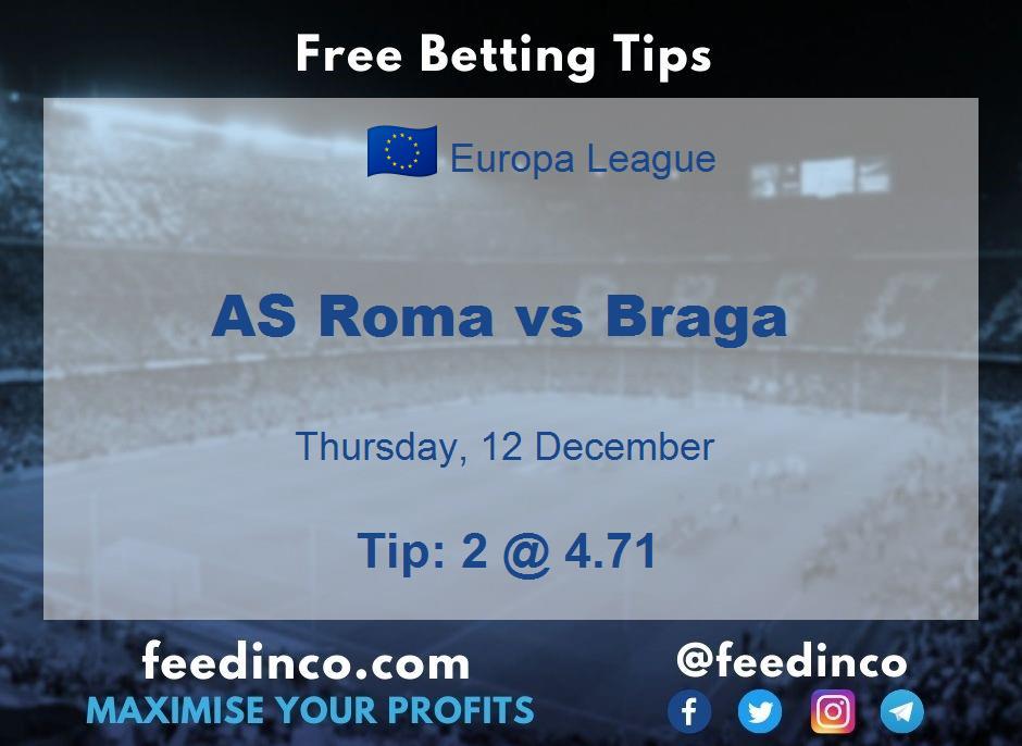 AS Roma vs Braga Prediction