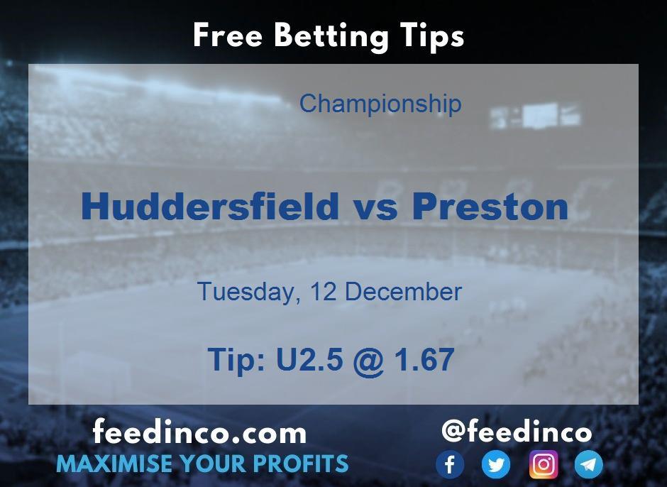 Huddersfield vs Preston Prediction