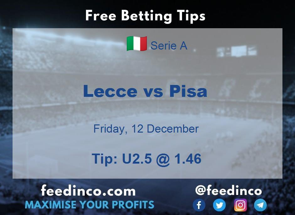 Lecce vs Pisa Prediction