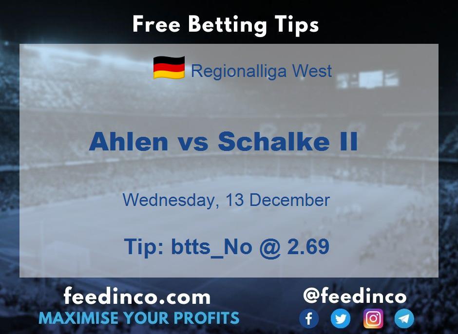 Ahlen vs Schalke II Prediction