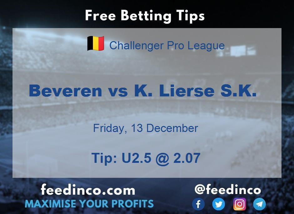 Beveren vs K. Lierse S.K. Prediction