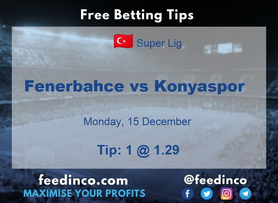 Fenerbahce vs Konyaspor Prediction Fenerbahce vs Konyaspor Prediction
