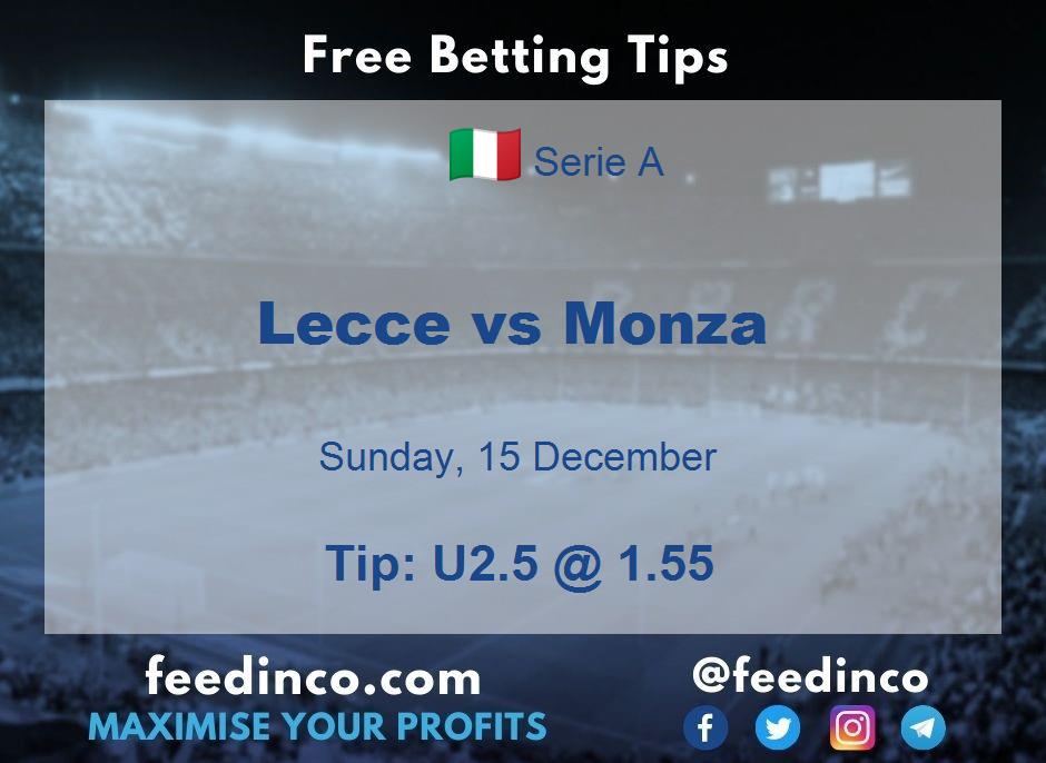 Lecce vs Monza Prediction