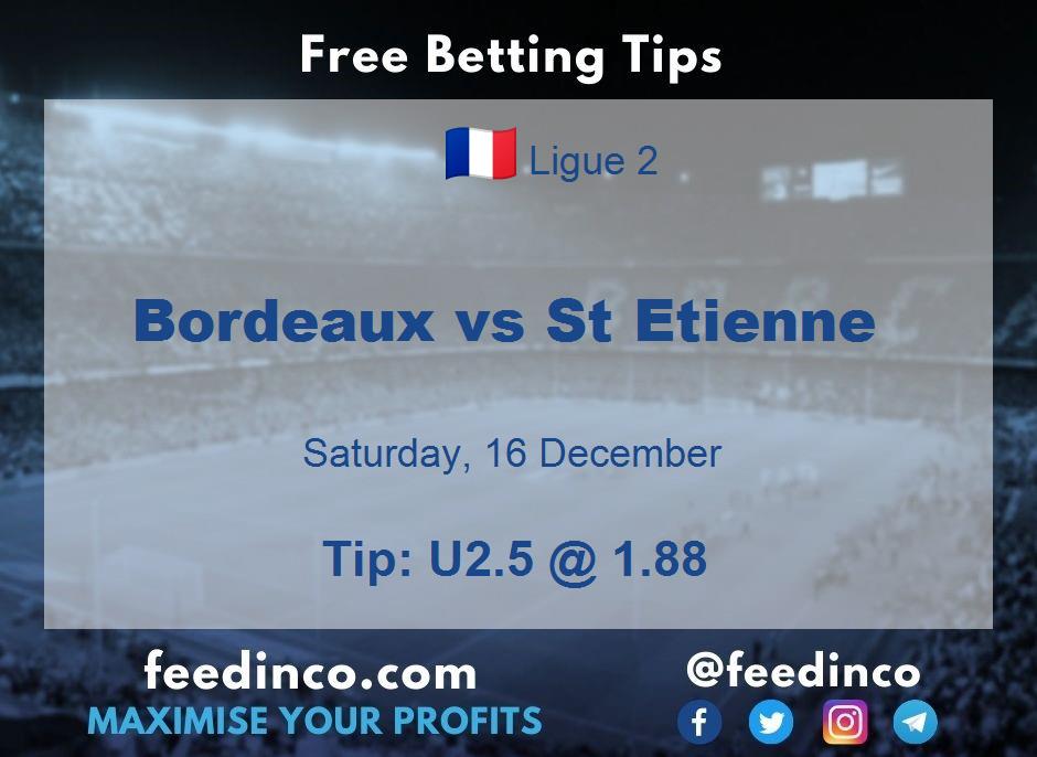 Bordeaux vs St Etienne Prediction