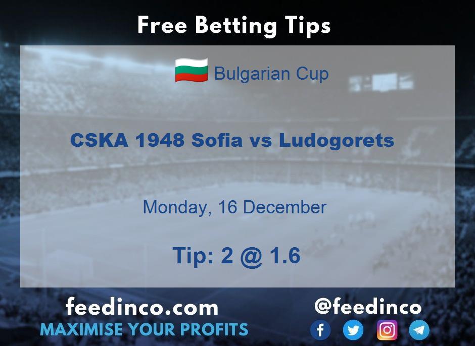 CSKA 1948 Sofia vs Ludogorets Prediction