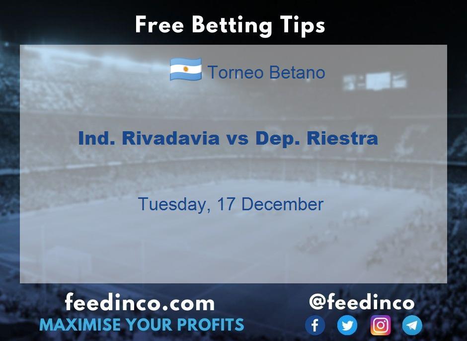 Ind. Rivadavia vs Dep. Riestra Prediction