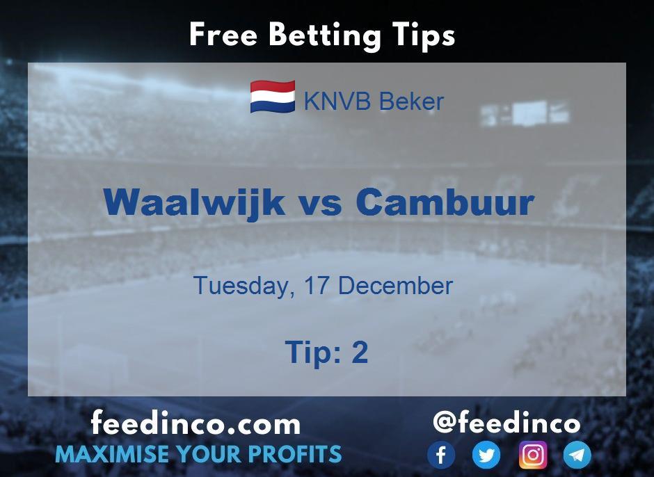 Waalwijk vs Cambuur Prediction