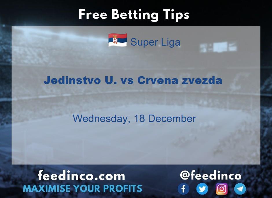 Jedinstvo U. vs Crvena zvezda Prediction