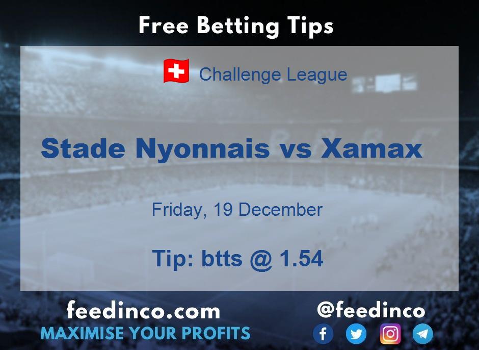 Stade Nyonnais vs Xamax Prediction Stade Nyonnais vs Xamax Prediction