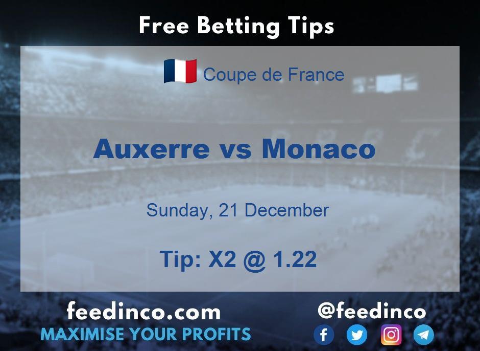 Auxerre vs Monaco Prediction Auxerre vs Monaco Prediction