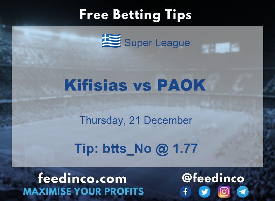 Kifisias vs PAOK Prediction