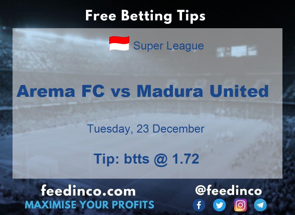 Arema FC vs Madura United Prediction