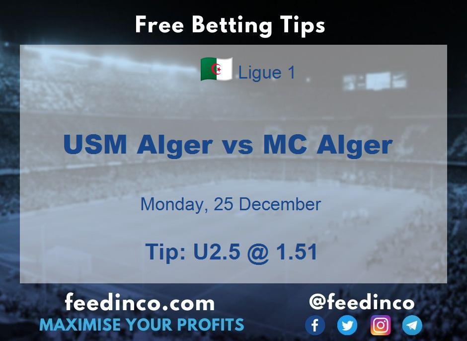 USM Alger vs MC Alger Prediction