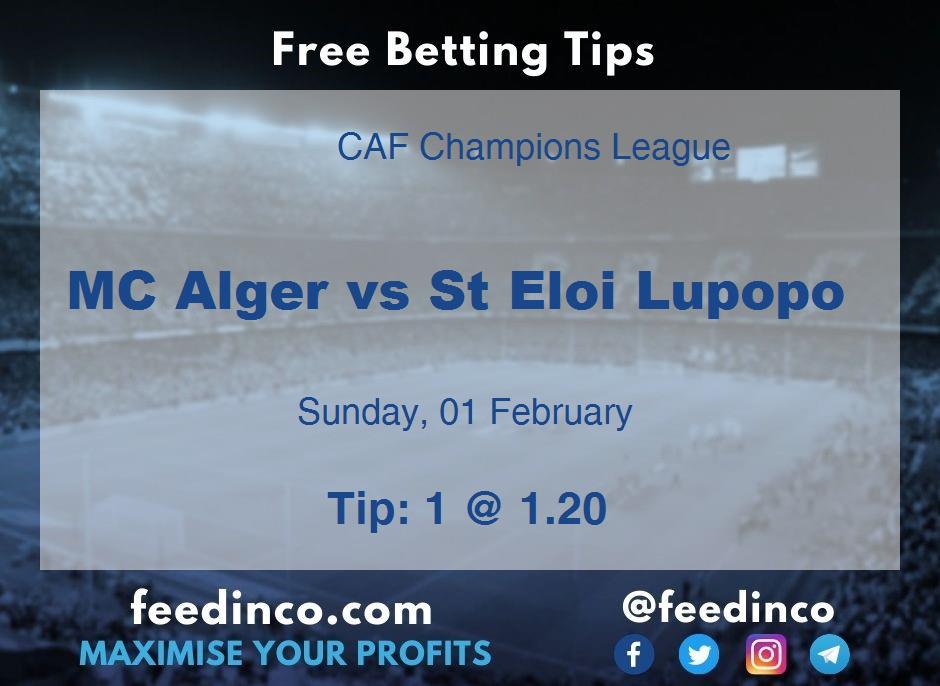 MC Alger vs St Eloi Lupopo Prediction