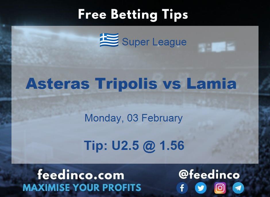 Asteras Tripolis vs Lamia Prediction