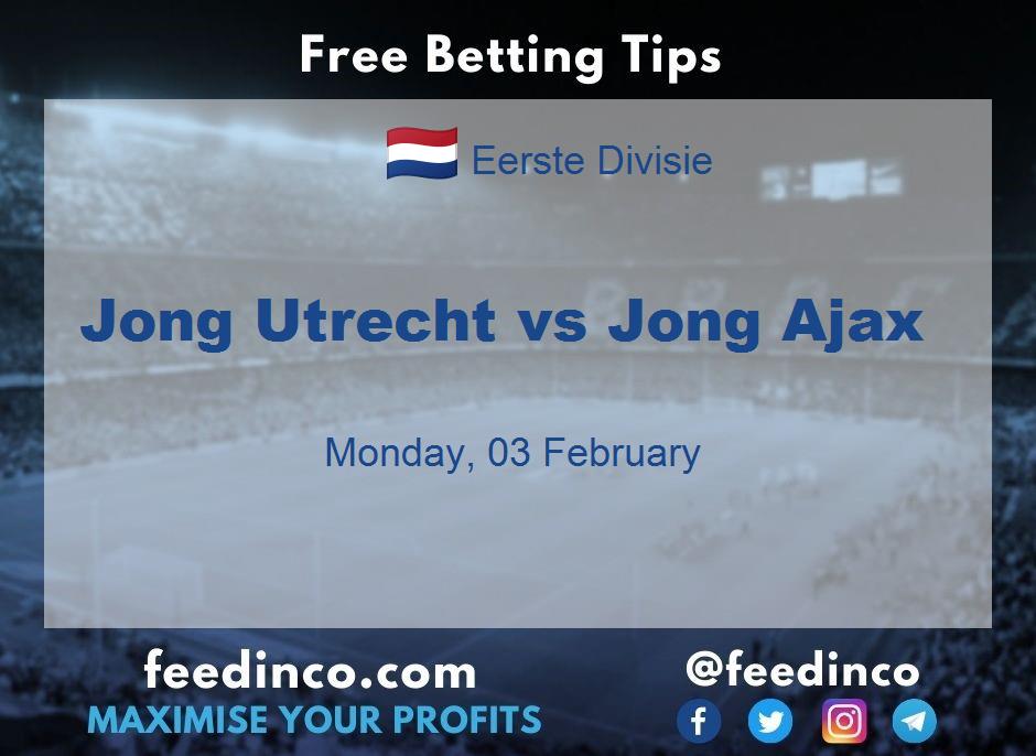 Jong Utrecht vs Jong Ajax Prediction