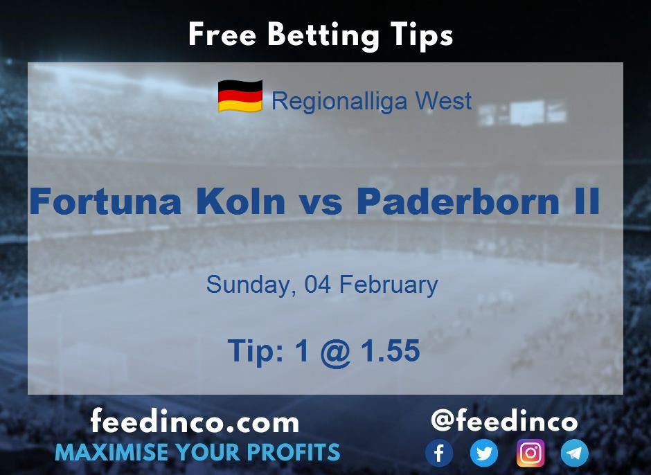 Fortuna Koln vs Paderborn II Prediction