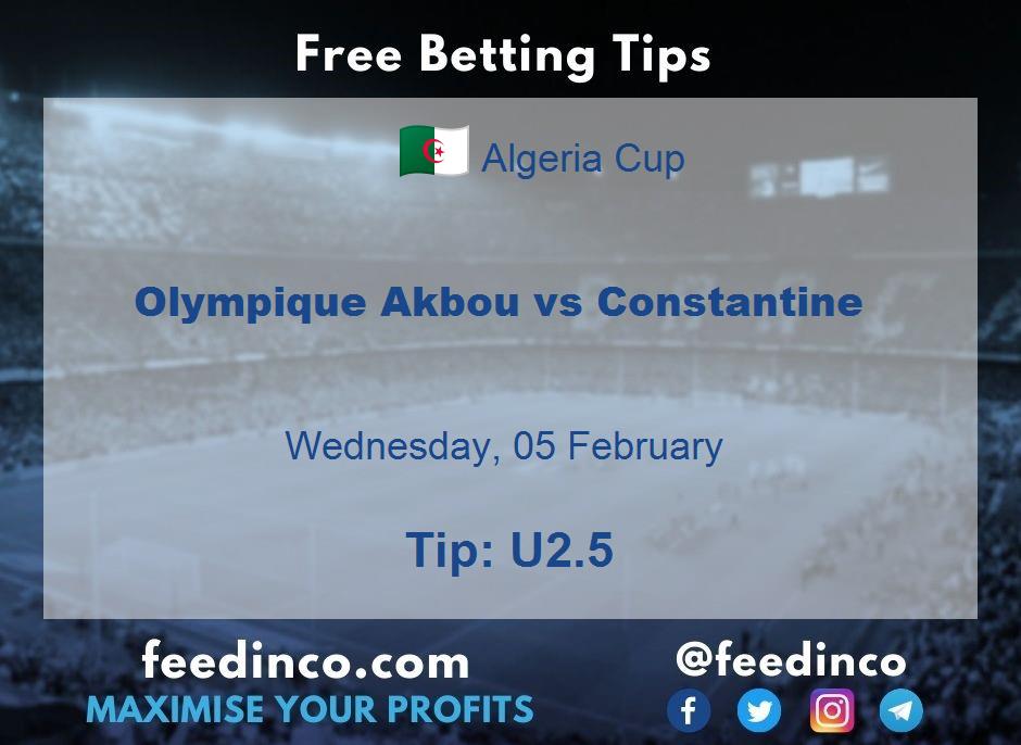 Olympique Akbou vs Constantine Prediction