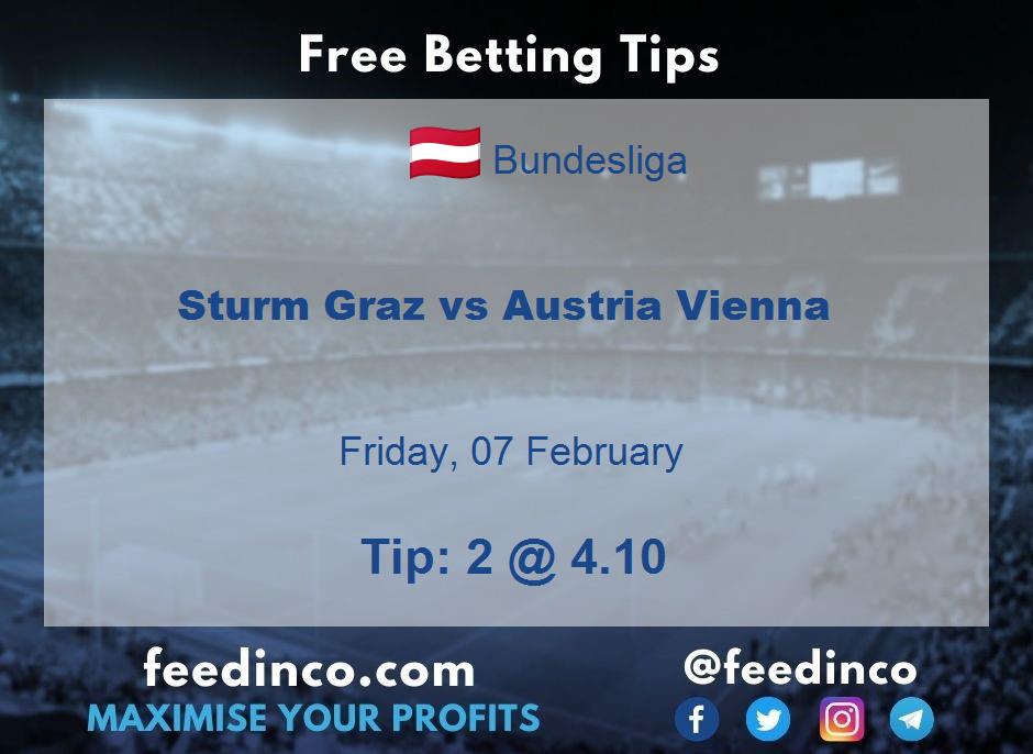 Sturm Graz vs Austria Vienna Prediction