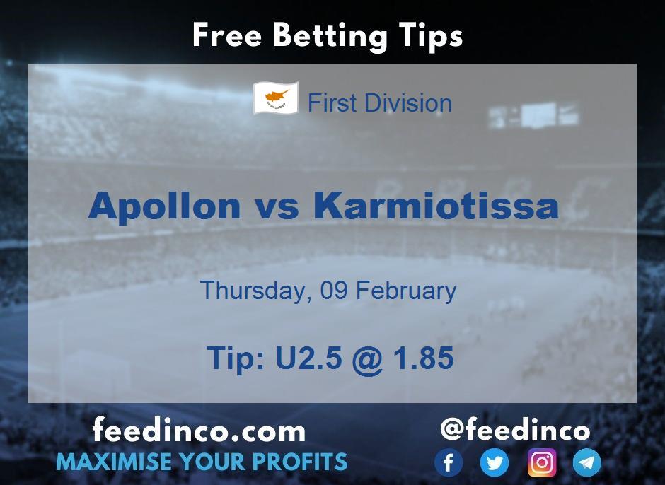 Apollon vs Karmiotissa Prediction Apollon vs Karmiotissa Prediction