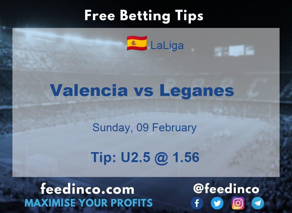 Valencia vs Leganes Prediction