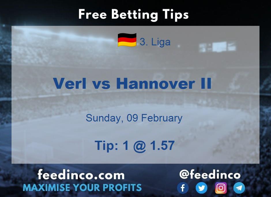 Verl vs Hannover II Prediction