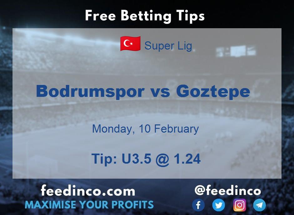 Bodrumspor vs Goztepe Prediction