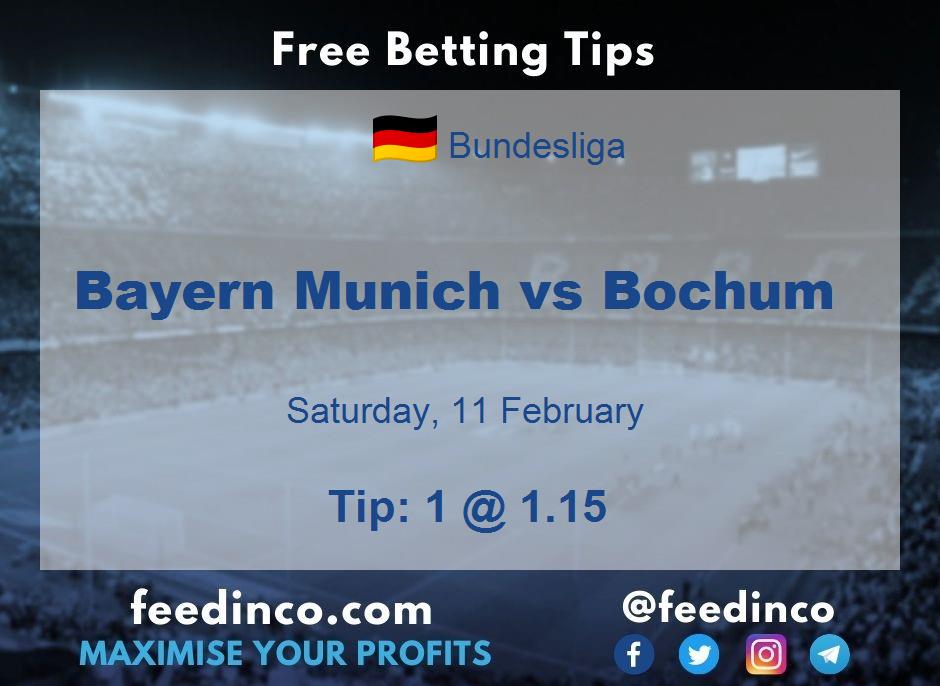 Bayern Munich vs Bochum Prediction