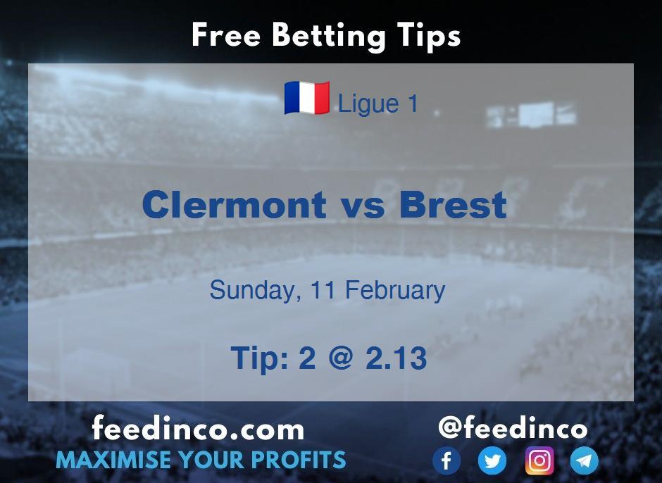 Clermont vs Brest Prediction