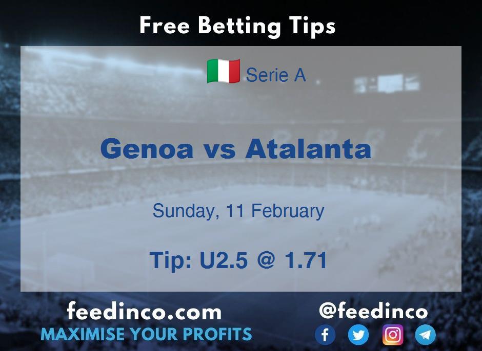Genoa vs Atalanta Prediction