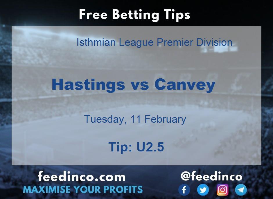 Hastings vs Canvey Prediction