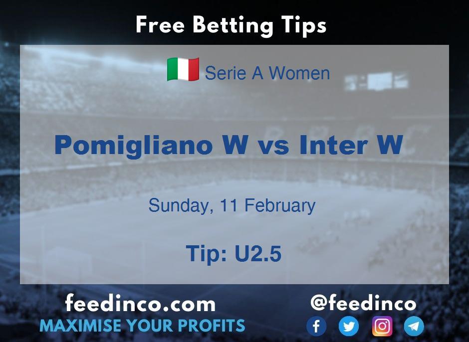 Pomigliano W vs Inter W Prediction