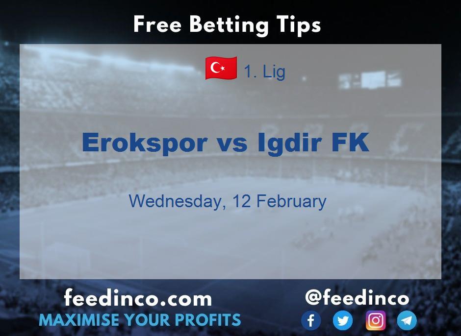 Erokspor vs Igdir FK Prediction Erokspor vs Igdir FK Prediction