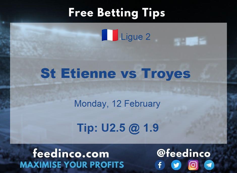 St Etienne vs Troyes Prediction