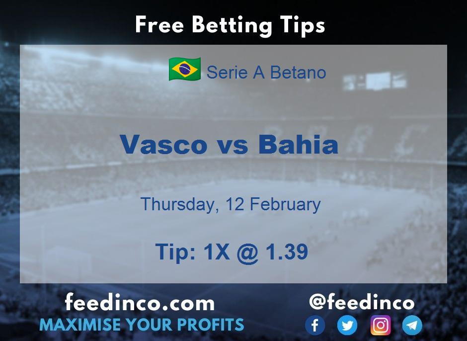 Vasco vs Bahia Prediction