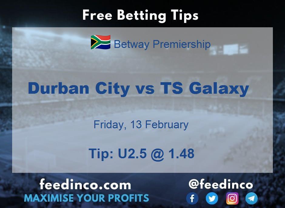 Durban City vs TS Galaxy Prediction