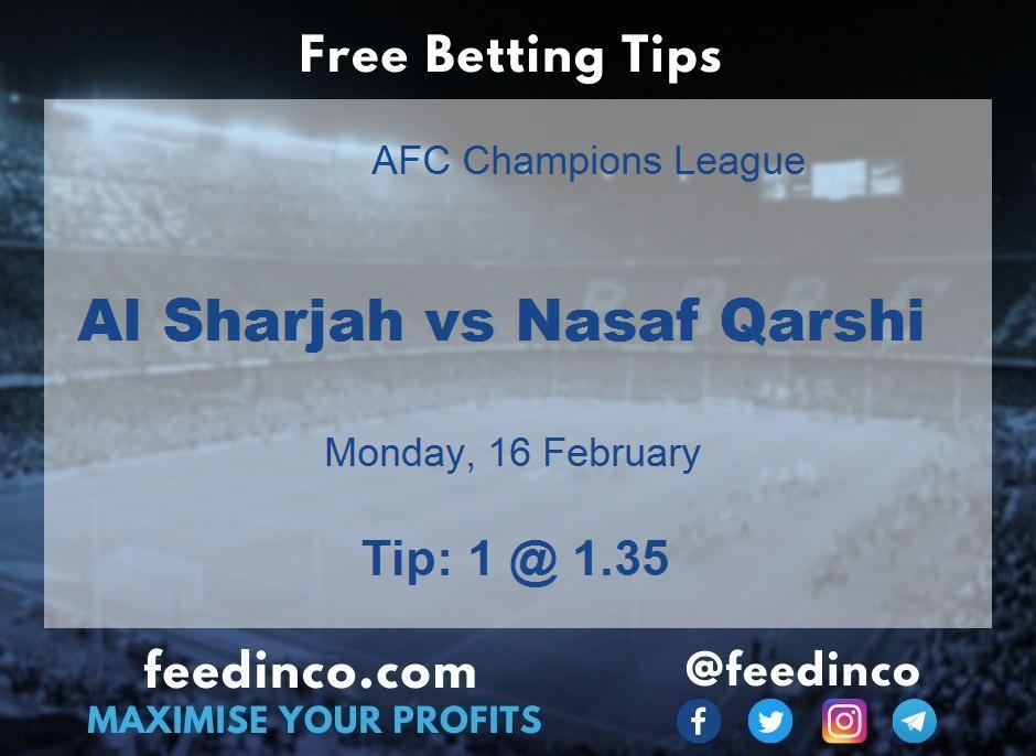 Al Sharjah vs Nasaf Qarshi Prediction