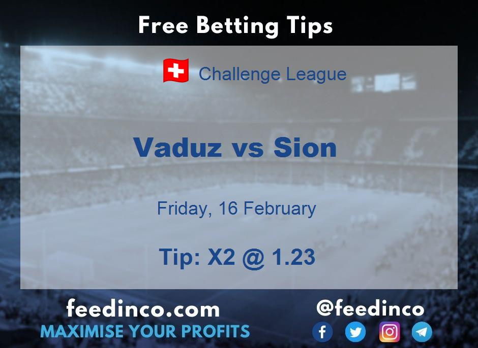 Vaduz vs Sion Prediction