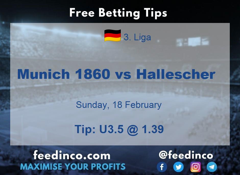 Munich 1860 vs Hallescher Prediction