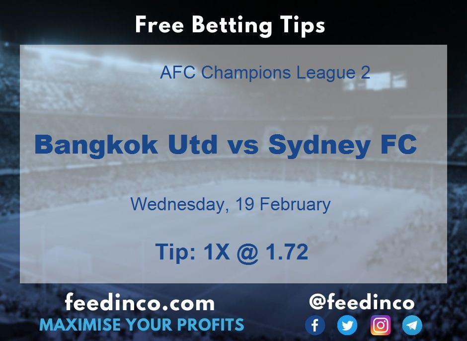 Bangkok Utd vs Sydney FC Prediction