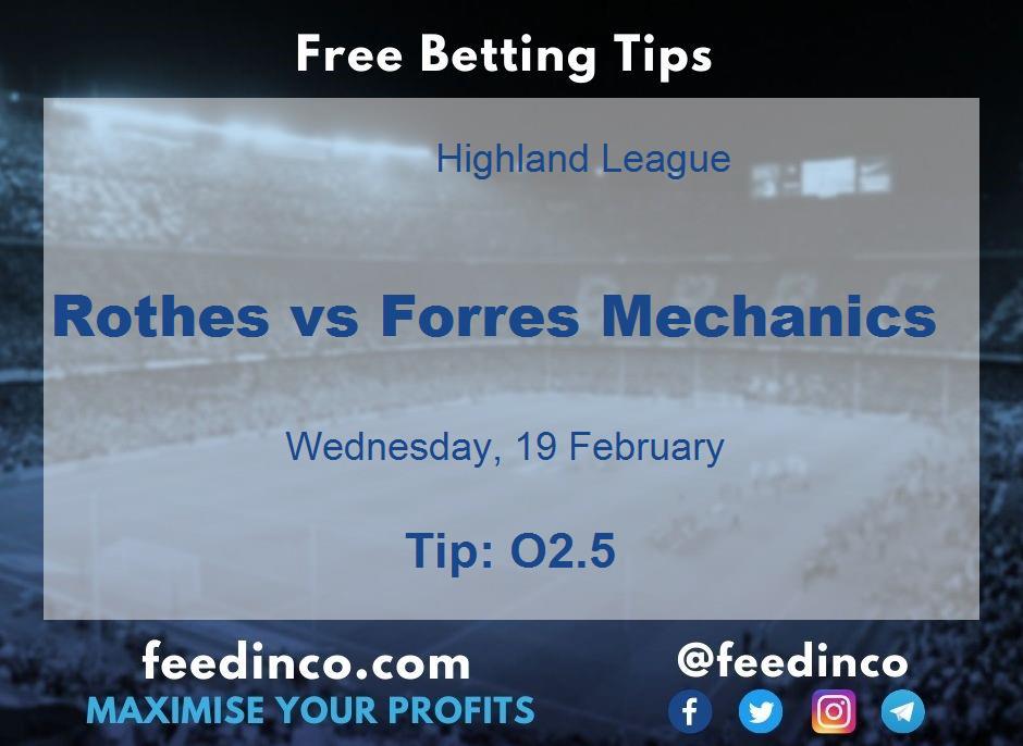 Rothes vs Forres Mechanics Prediction