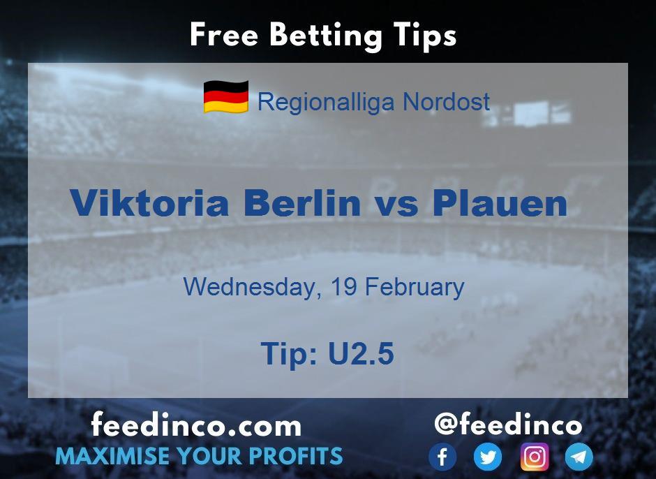 Viktoria Berlin vs Plauen Prediction