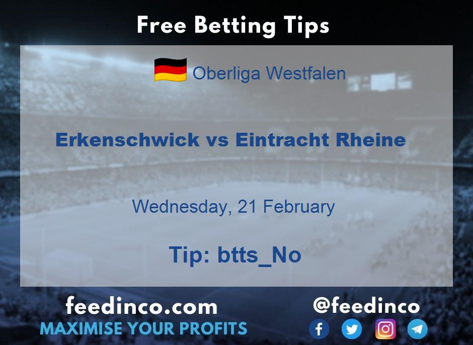 Erkenschwick vs Eintracht Rheine Prediction