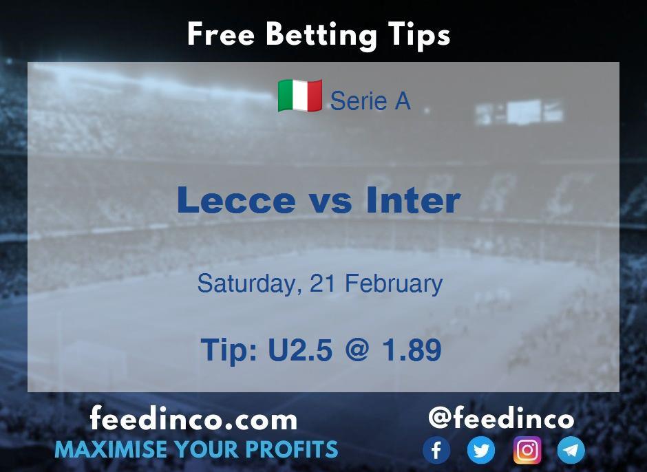 Lecce vs Inter Prediction