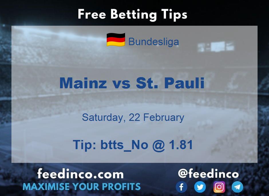 Mainz vs St. Pauli Prediction