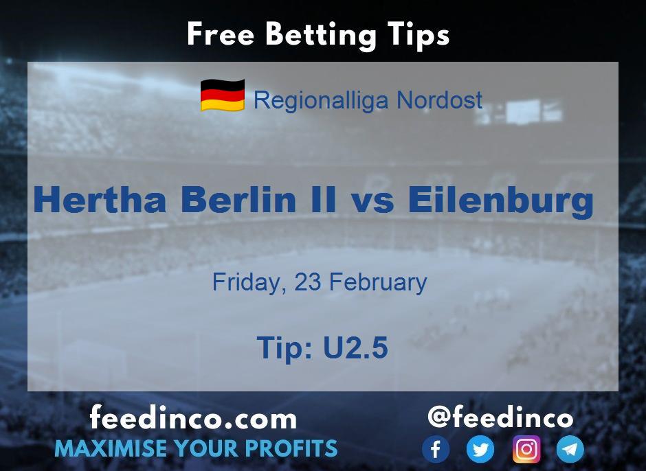 Hertha Berlin II vs Eilenburg Prediction